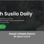 Erich Susilo, Prinsip Seorang Penulis